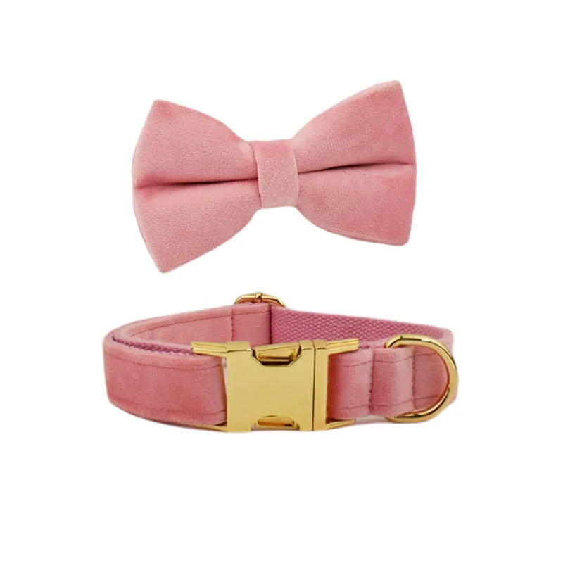 Pink Velvet Harness Set